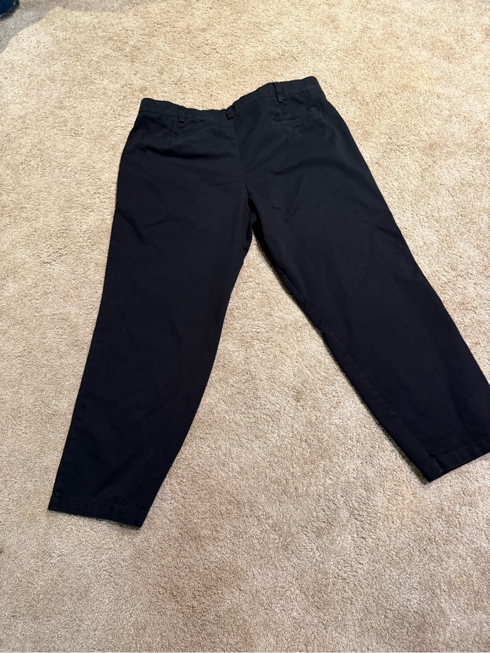 Dockers Classic Fit Black Flat Front Pants Chinos 40x29